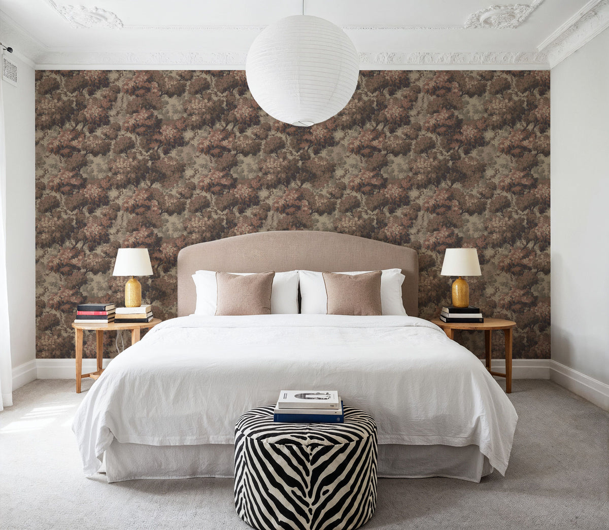 Greenwood Linden, Vintage Rose Mural Wallpaper - room preview 03