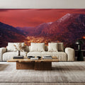 Crimson Valley Vista Mural Wallpaper - room preview 03