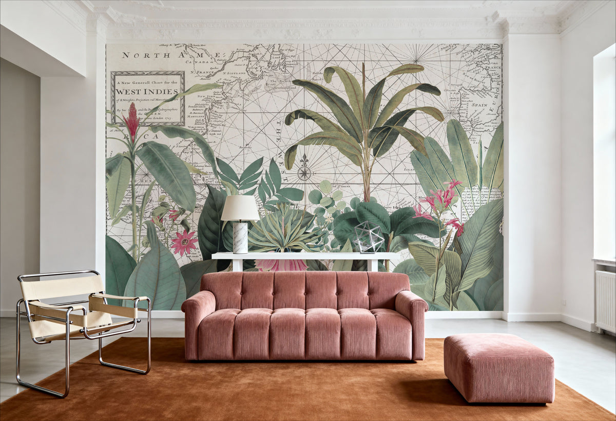 Exotic Wildlife V-I Mural Wallpaper - room preview 03