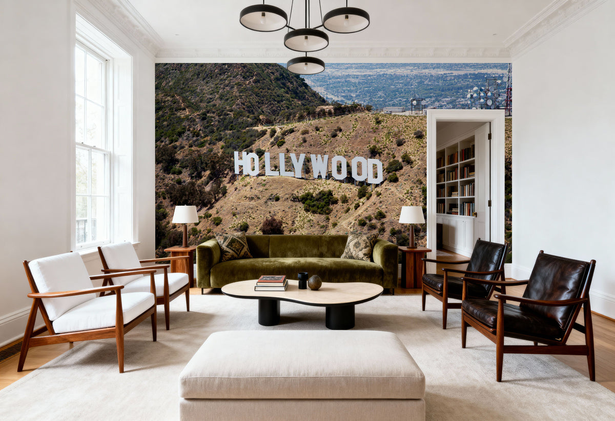 The Hollywood Sign Mural Wallpaper - room preview 03