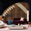 Football Wood Mural Wallpaper - room preview 03