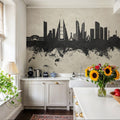 Manama Skyline Concrete Mural Wallpaper - room preview 03