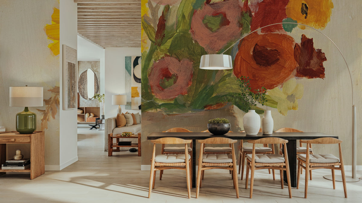 September Blooms Mural Wallpaper - room preview 03