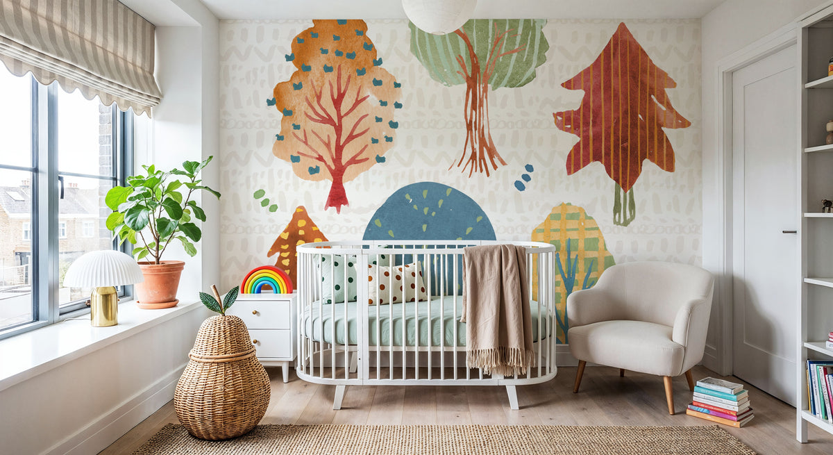 Harvest Whimsy II Mural Wallpaper - room preview 03