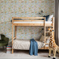 Forest Surprise, Light Blue Mural Wallpaper - room preview 03