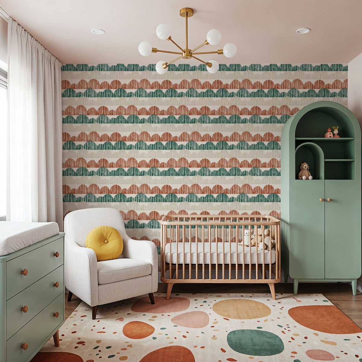 Woodland Horizons White Mural Wallpaper - room preview 03