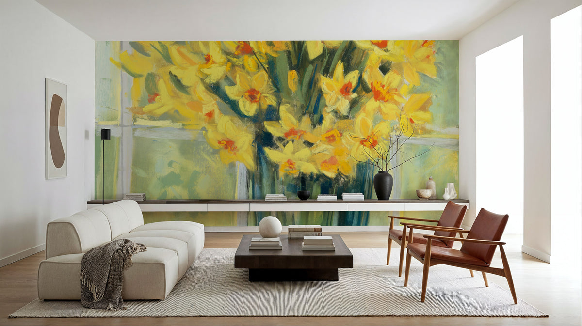 Windowsill Floral IV Mural Wallpaper - room preview 03