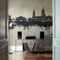 Truro England Skyline Concrete Mural Wallpaper - room preview 03