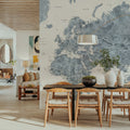 World Map Cities - Ninian Mural Wallpaper - room preview 03