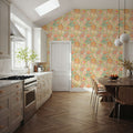 Harvest Paisley Mini Swamp Green Mural Wallpaper - room preview 03