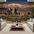 Snowcapped Mountains Los Angeles Mural Wallpaper - room preview 03