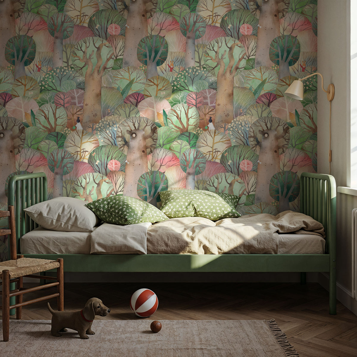 Forest Play Mural Wallpaper - room preview 03