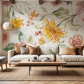 August Blooms Mural Wallpaper - Light Tone - room preview 03