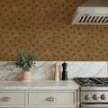 Autumn Dots Khaki Mural Wallpaper - room preview 03