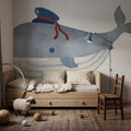 Skipper Whale Mural Wallpaper - room preview 03