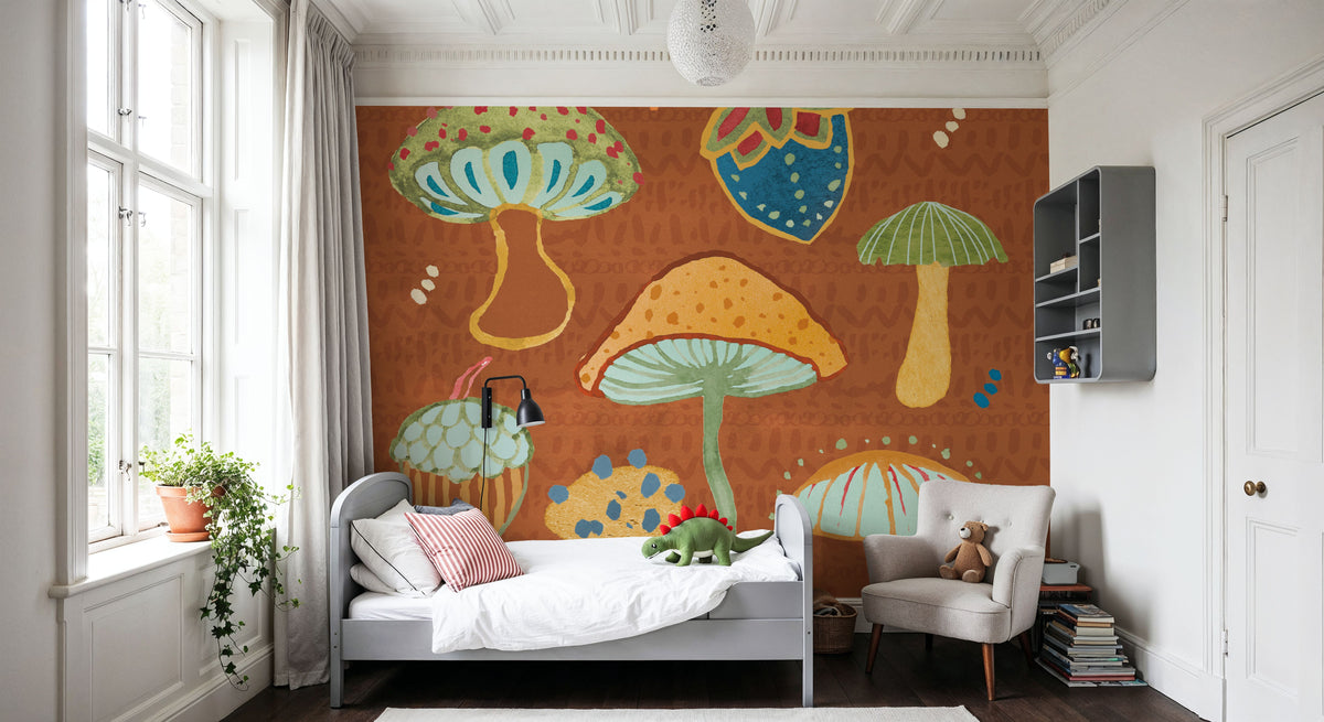 Harvest Whimsy IV Mural Wallpaper - room preview 03