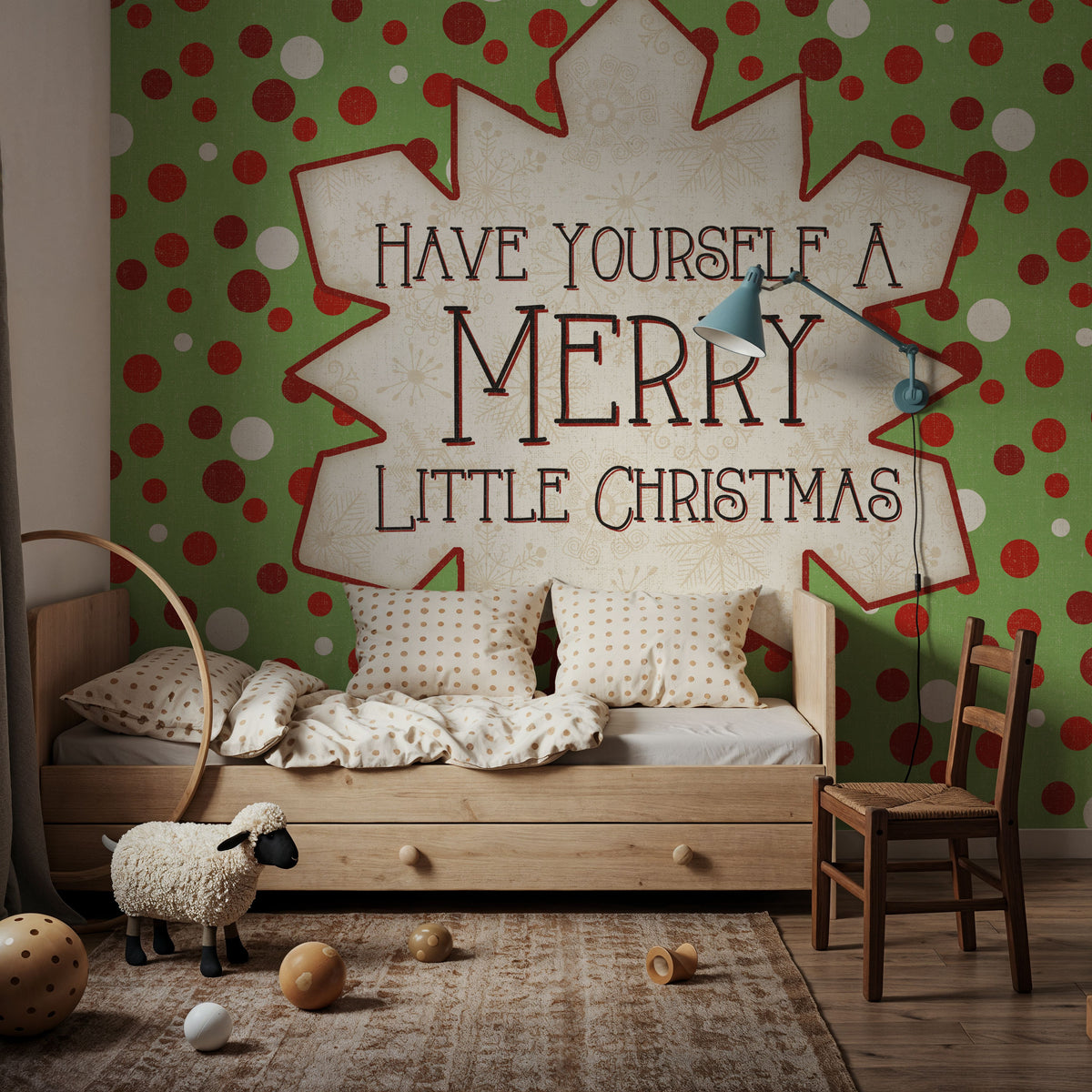 Festive Thoughts I Mural Wallpaper - room preview 03