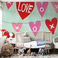 Love XOXO Mural Wallpaper - room preview 03