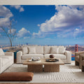 Golden Gate Bridge From Marin Mural Wallpaper - room preview 03