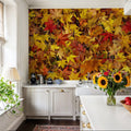 Leaves of Rust Mural Wallpaper - room preview 03