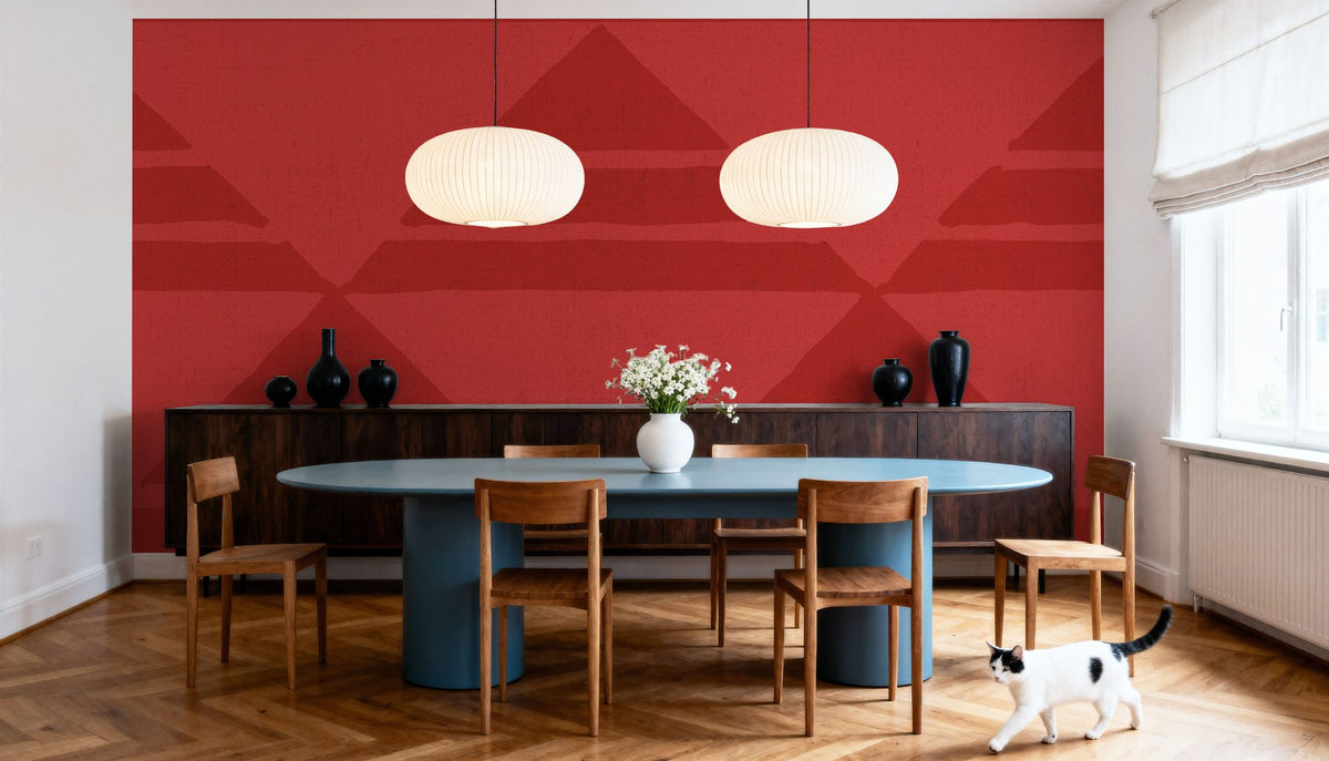 Seafood Ocean Red Mural Wallpaper - room preview 03