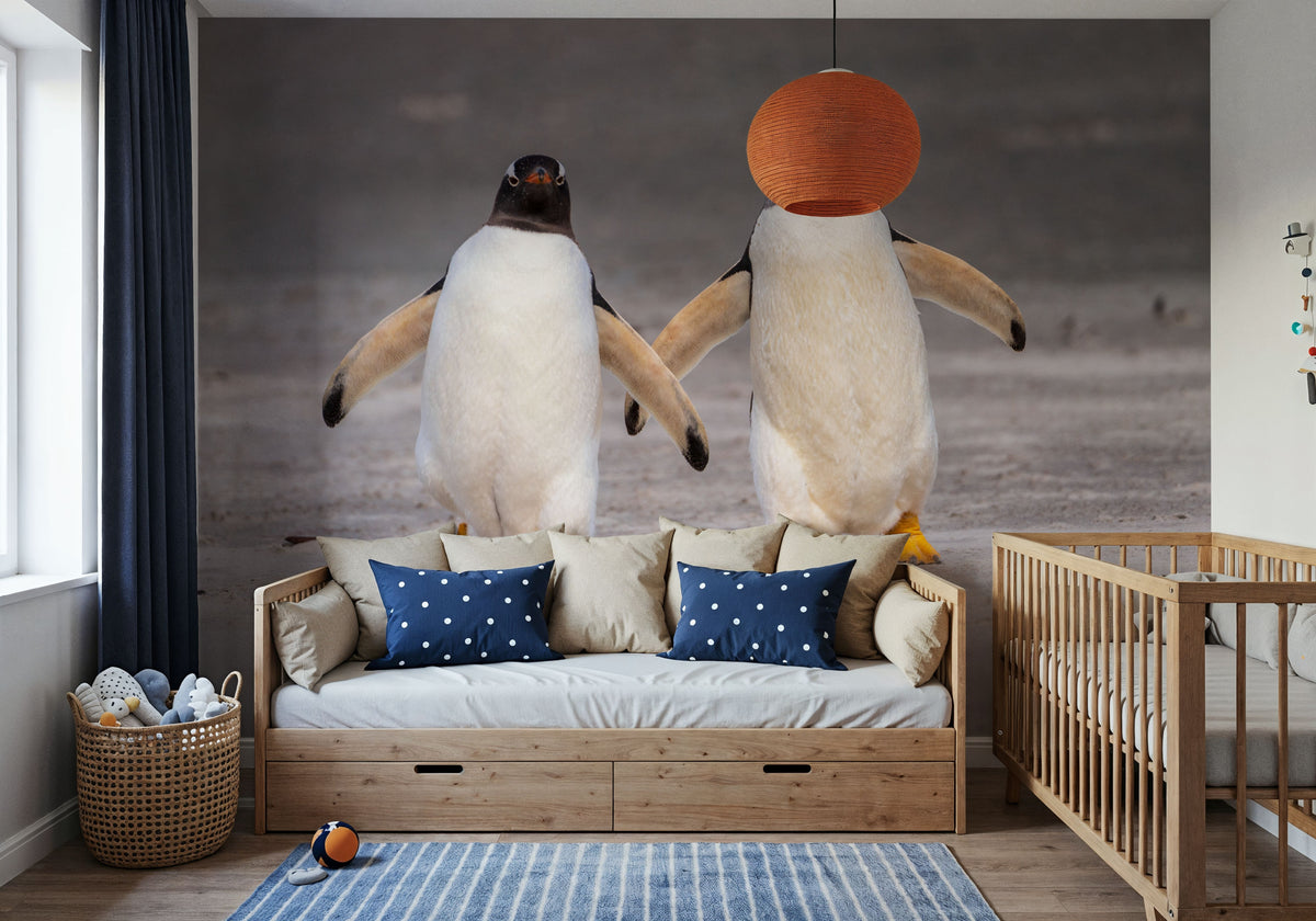 Penguin Promenade Mural Wallpaper - room preview 03