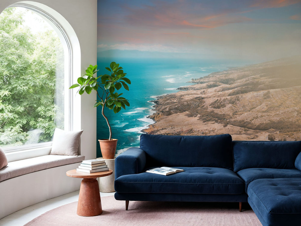 Hawaiian Shoreline Mural Wallpaper - room preview 03