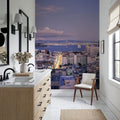 Highrise Twilight Metropolis Mural Wallpaper - room preview 03