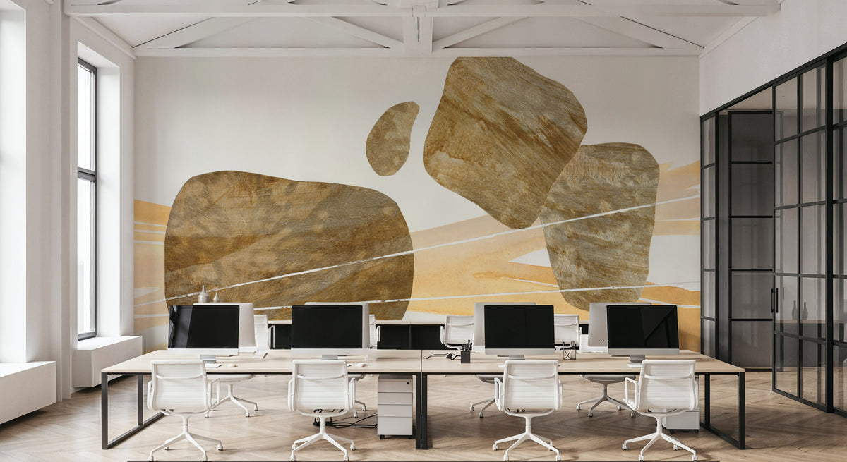 Metallic Texture Tall III Mural Wallpaper - room preview 03
