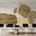 Metallic Texture Tall III Mural Wallpaper - room preview 03