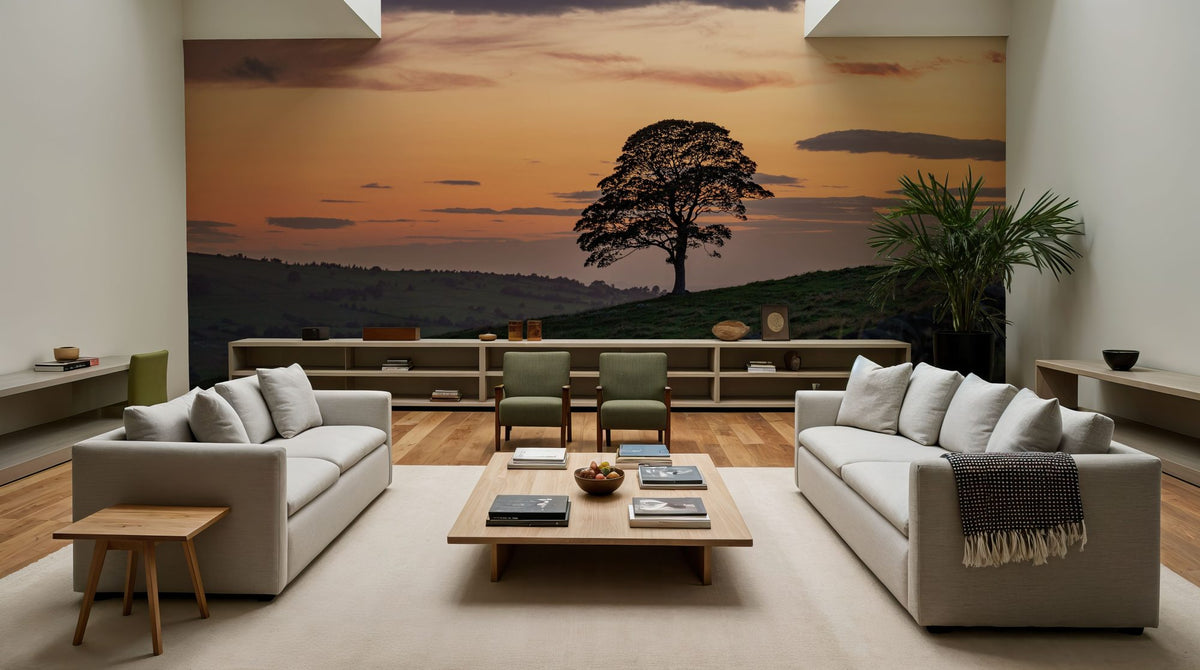 Sunset Sentinel Mural Wallpaper - room preview 03