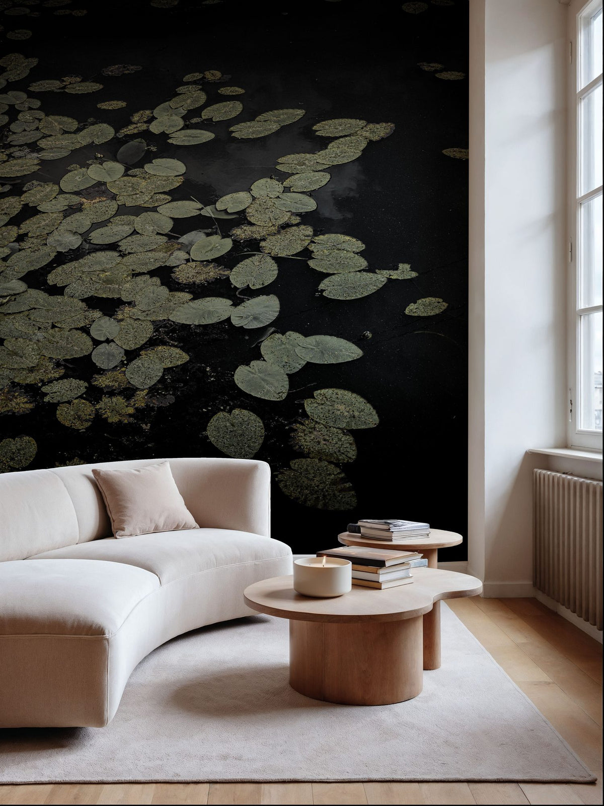 The Leaf and the Depth Mural Wallpaper - room preview 03