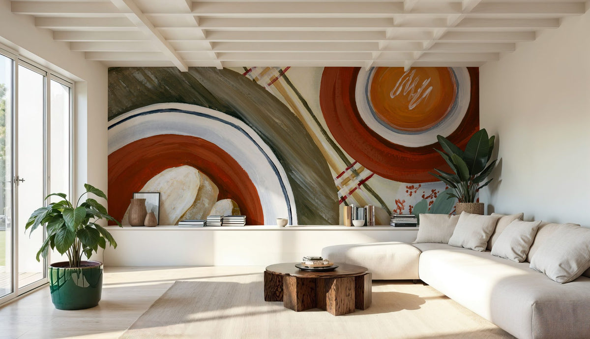 Fall Bisque Mural Wallpaper - room preview 03