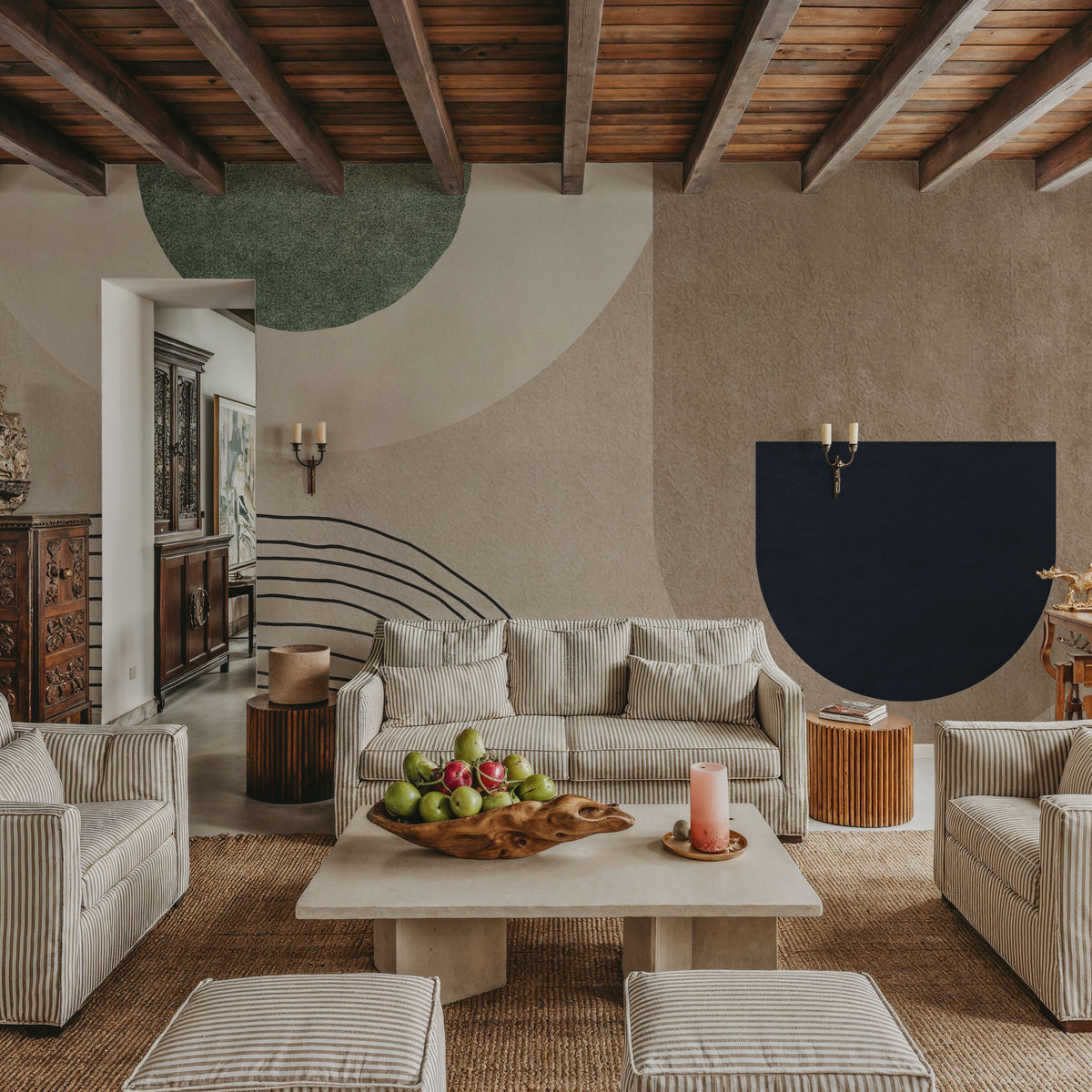 Fields & Traces Mural Wallpaper - room preview 03