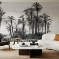 Les Palmiers Mural Wallpaper - room preview 03