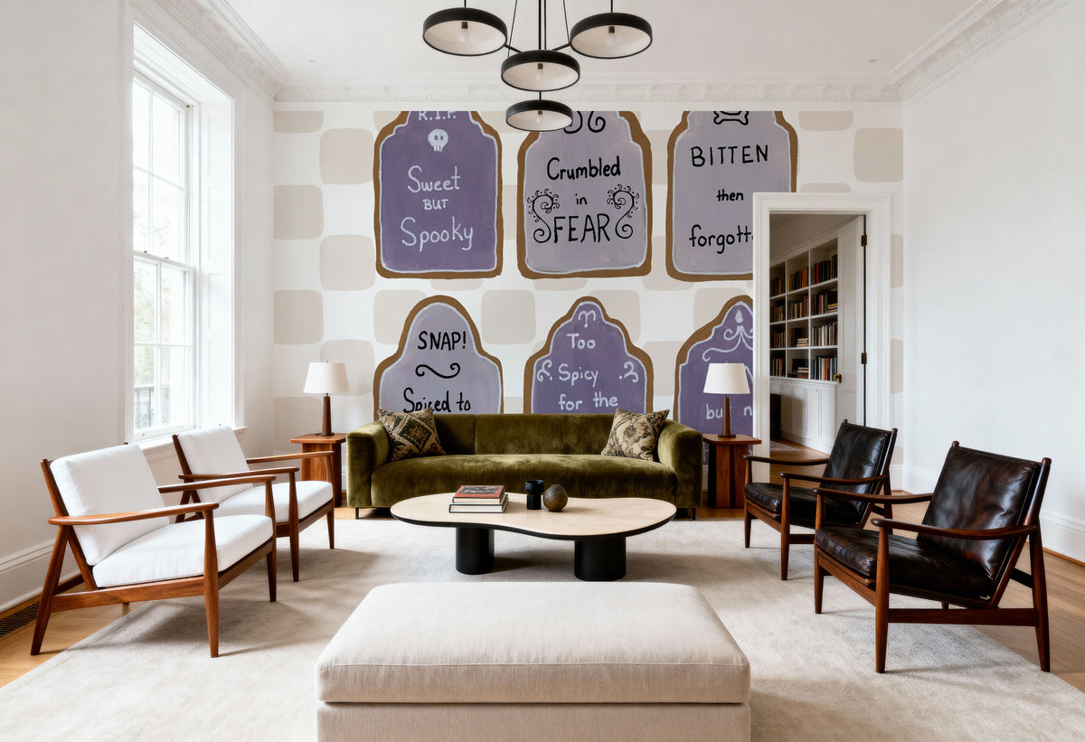 Spooky Gingerbread Manor IV Mural Wallpaper - room preview 03