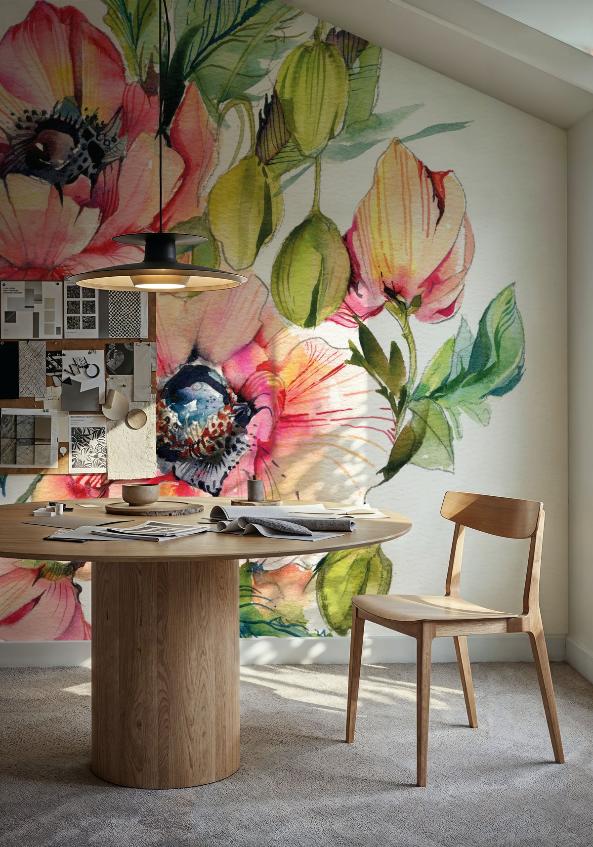 Floral Fantasy Mural Wallpaper - room preview 03