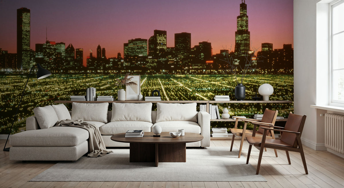 Strawberry Skyline Mural Wallpaper - room preview 03