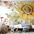 Fall Cottage Garden II Mural Wallpaper - room preview 03