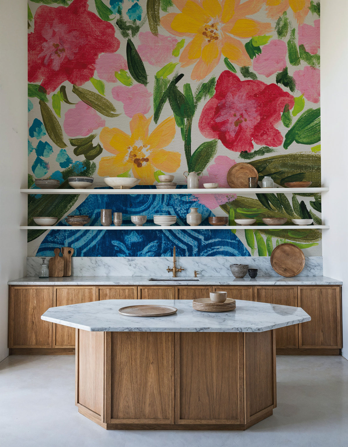 Floral Gift I Mural Wallpaper - room preview 03