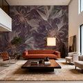 Foliage Study - Dark Plum Mural Wallpaper - room preview 03