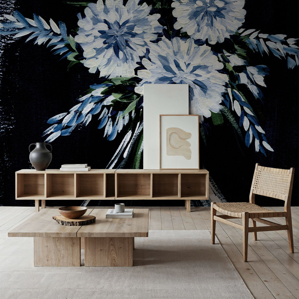 Florals in Vase Mural Wallpaper - room preview 03