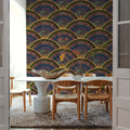 Moody Tiles, Warm Mural Wallpaper - room preview 03