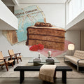 Gateau Chocolate on Stripes Mural Wallpaper - room preview 03