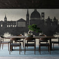 Valletta Malta Skyline Concrete Mural Wallpaper - room preview 03