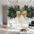 Evergreen Christmas I Mural Wallpaper - room preview 03
