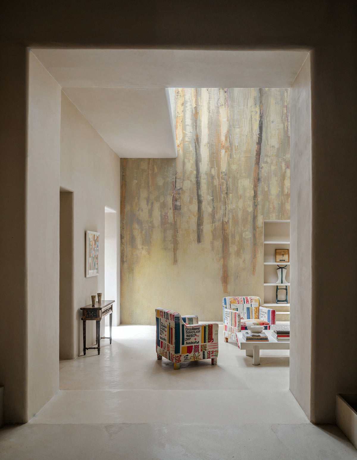 Birches in Winter Mural Wallpaper - room preview 03