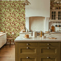 Autumn Berries, Red Mural Wallpaper - room preview 03