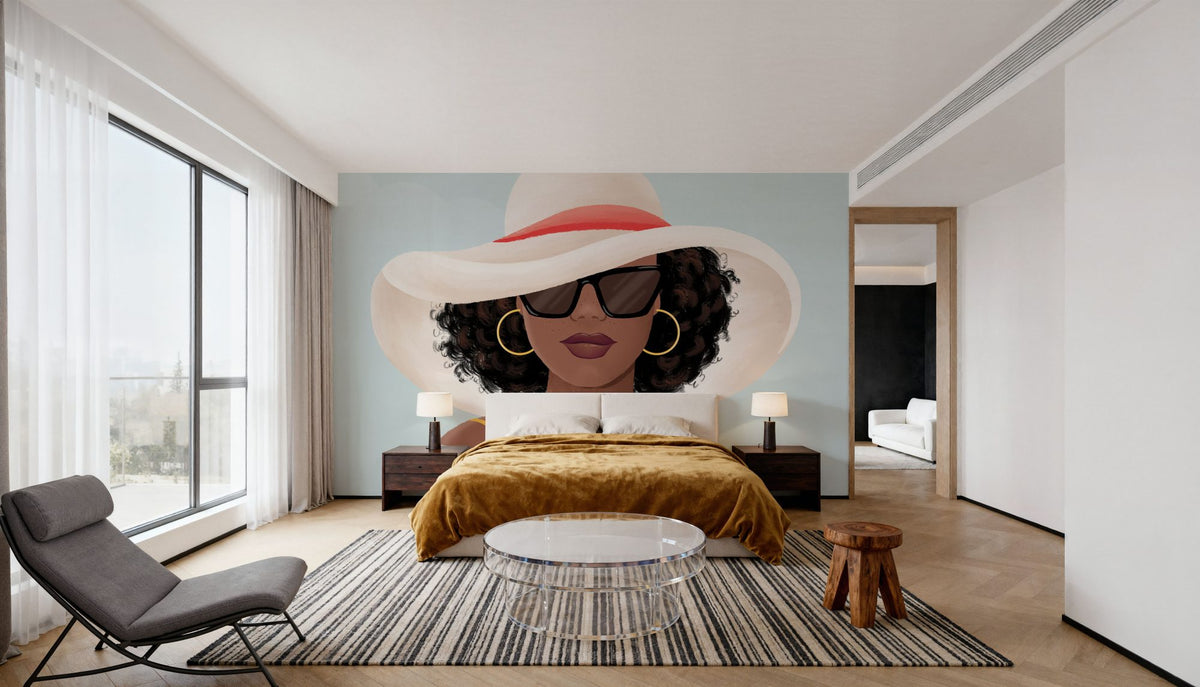 Beach Girl I Mural Wallpaper - room preview 03