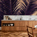 Shy Palm Leaves Mural Wallpaper - room preview 03